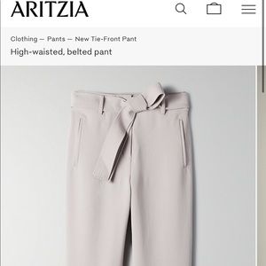Aritzia New tie front-formerly the Jallade pant